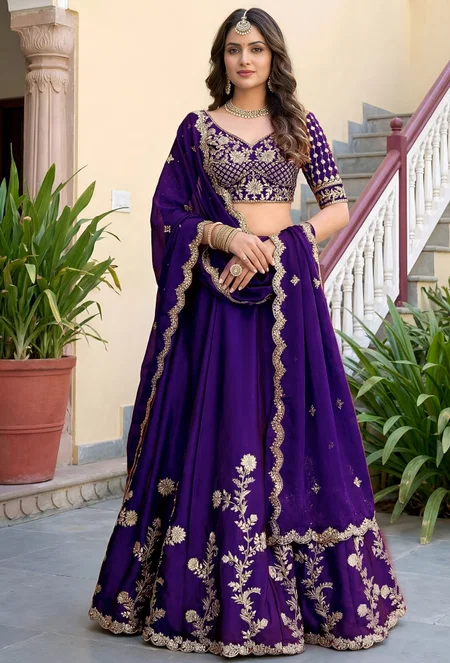 Purple Zeel Vol 36 Rangoli Silk With Sequence Work Lehenga Choli 5135
